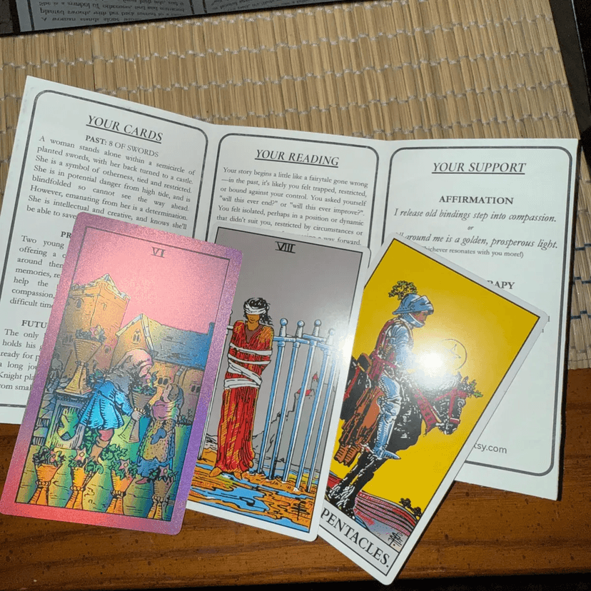 Customer's tarot reading